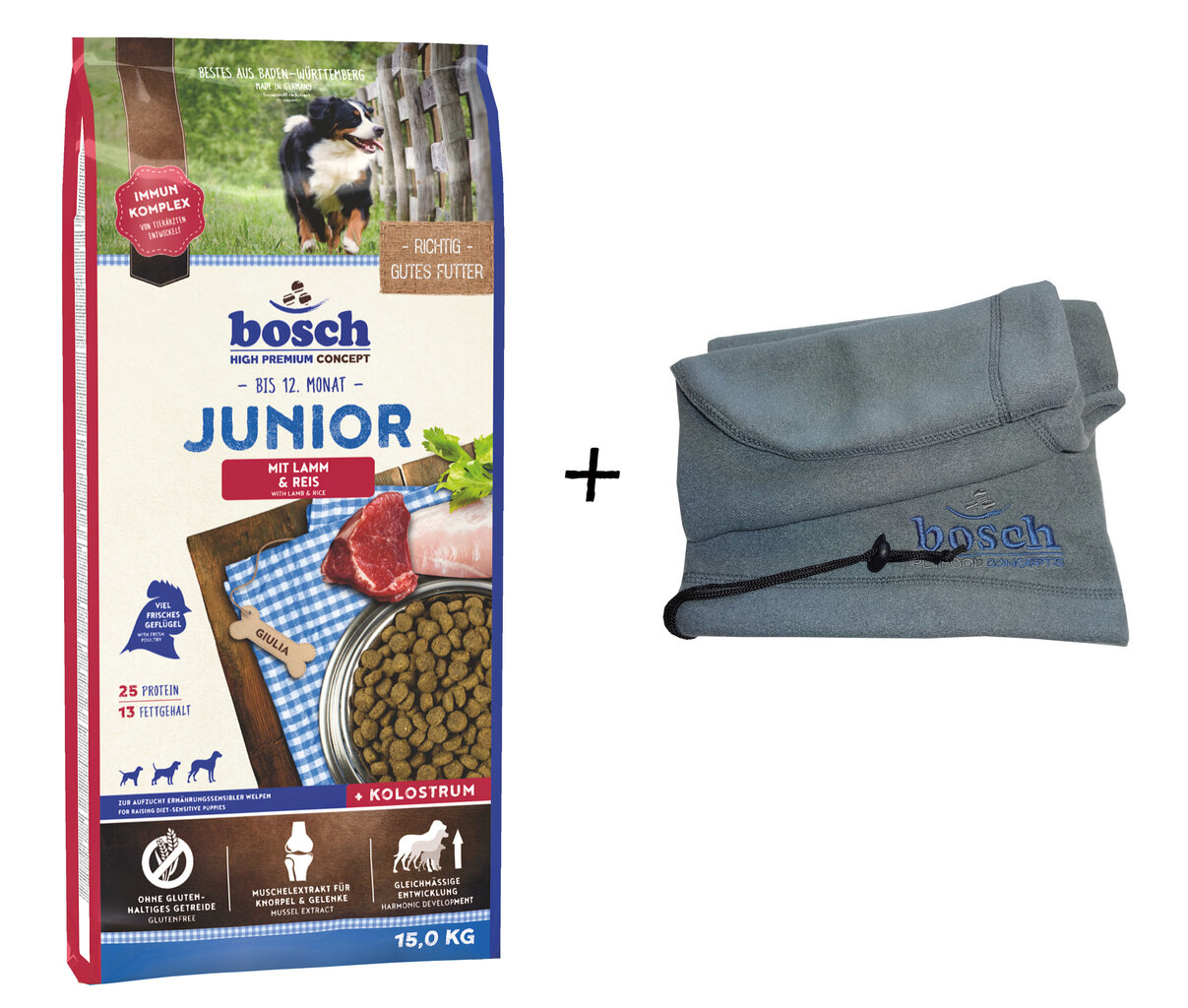 KINGITUS+ bosch Petfood Junior Lamb & Rice 15 kg цена и информация | Kuivtoit koertele | kaup24.ee