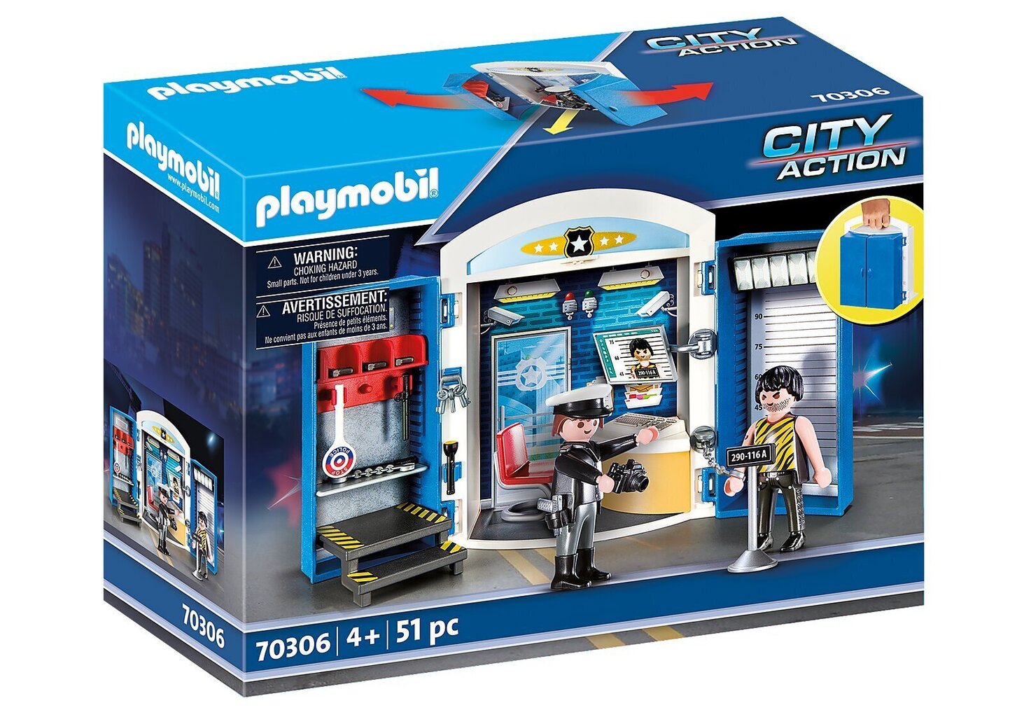 70306 PLAYMOBIL® City Action Politseijaoskond цена и информация | Klotsid ja konstruktorid | kaup24.ee