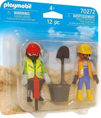 70272 PLAYMOBIL® DuoPack Ehitajad hind ja info | Klotsid ja konstruktorid | kaup24.ee