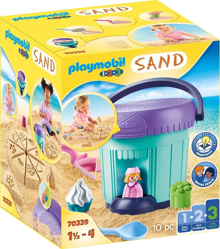 70339 1.2.3 PLAYMOBIL® Liivamänguasjade komplekt hind ja info | Klotsid ja konstruktorid | kaup24.ee