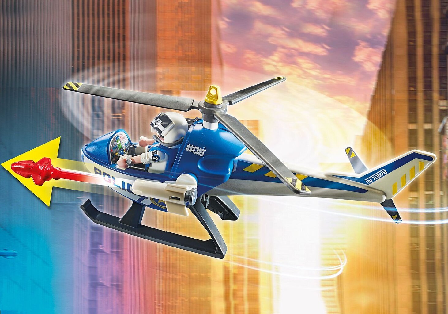 70575 PLAYMOBIL® City Action, Politseimissioon helikopteriga цена и информация | Klotsid ja konstruktorid | kaup24.ee