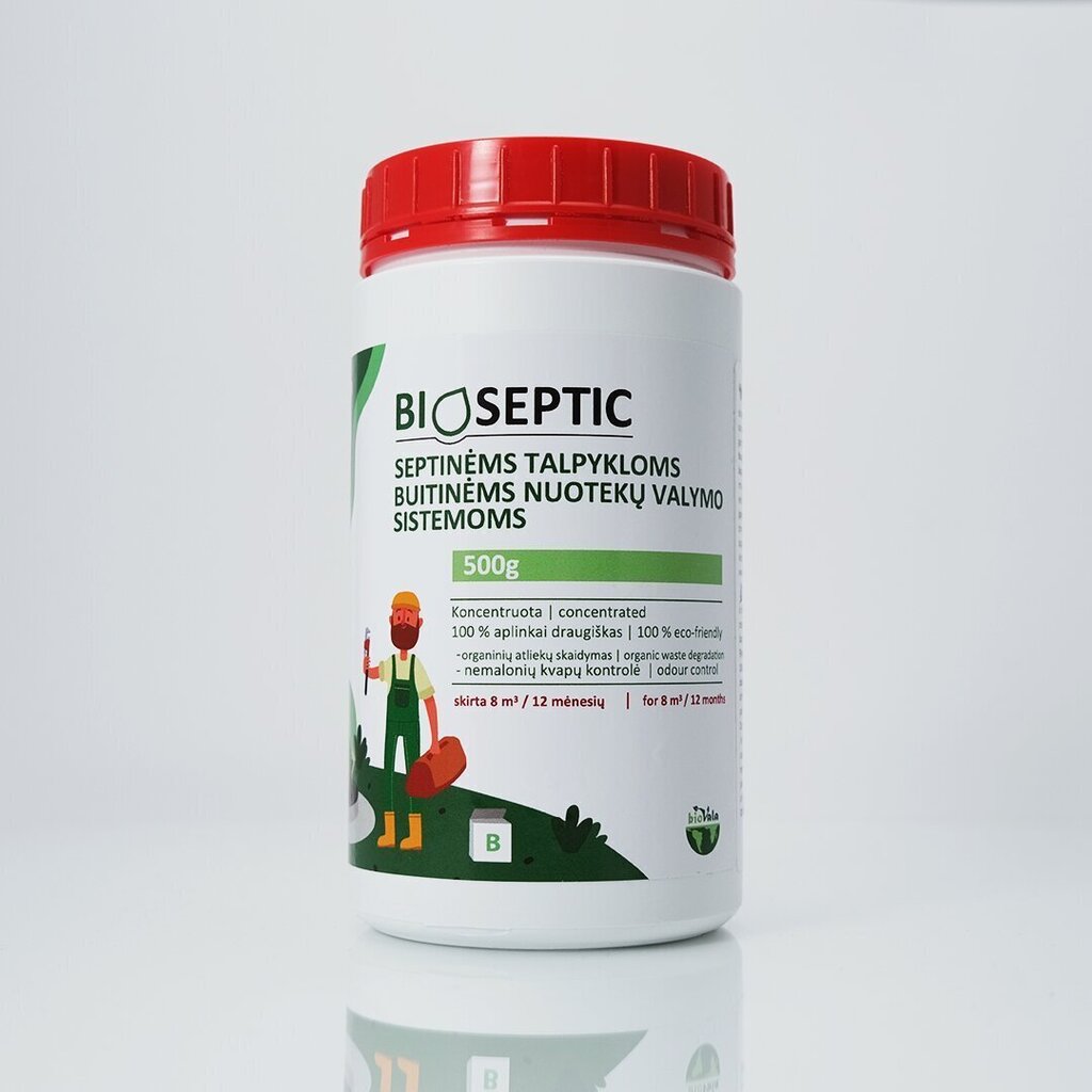 Vahend septikutele / reoveepuhastussüsteemidele Biovala - Bioseptic, 500 g / 40 m3 hind ja info | Mikroorganismid, bakterid | kaup24.ee