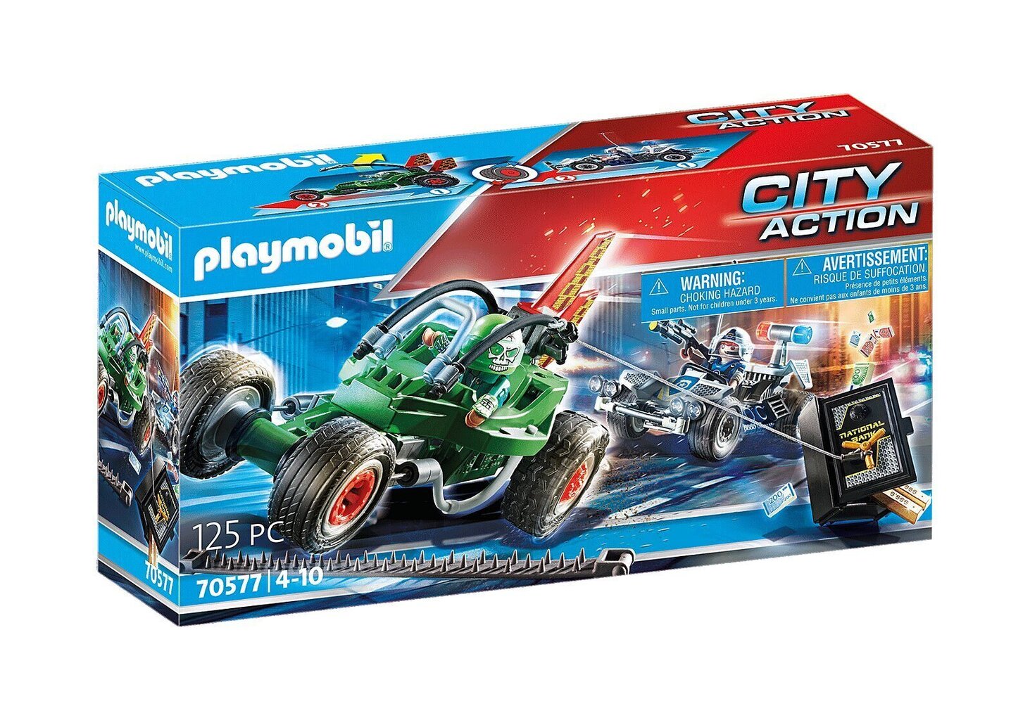 70577 PLAYMOBIL® City Action Politsei missioon võidusõiduautoga hind ja info | Klotsid ja konstruktorid | kaup24.ee