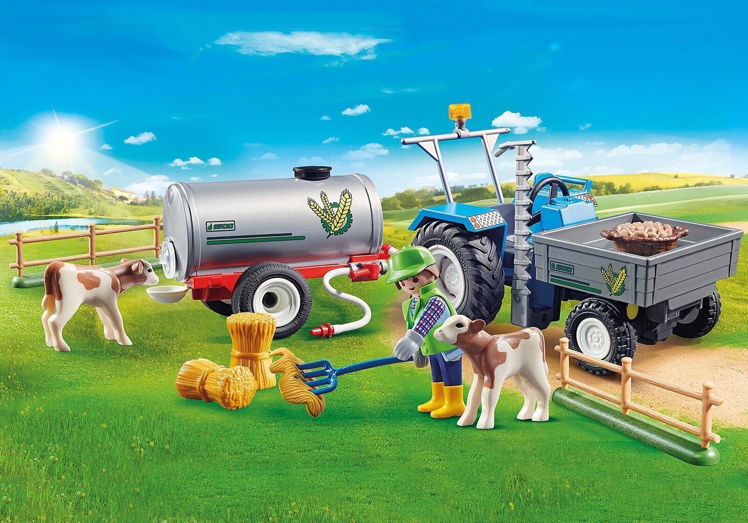 70367 PLAYMOBIL® Country Traktor haagisega hind ja info | Klotsid ja konstruktorid | kaup24.ee