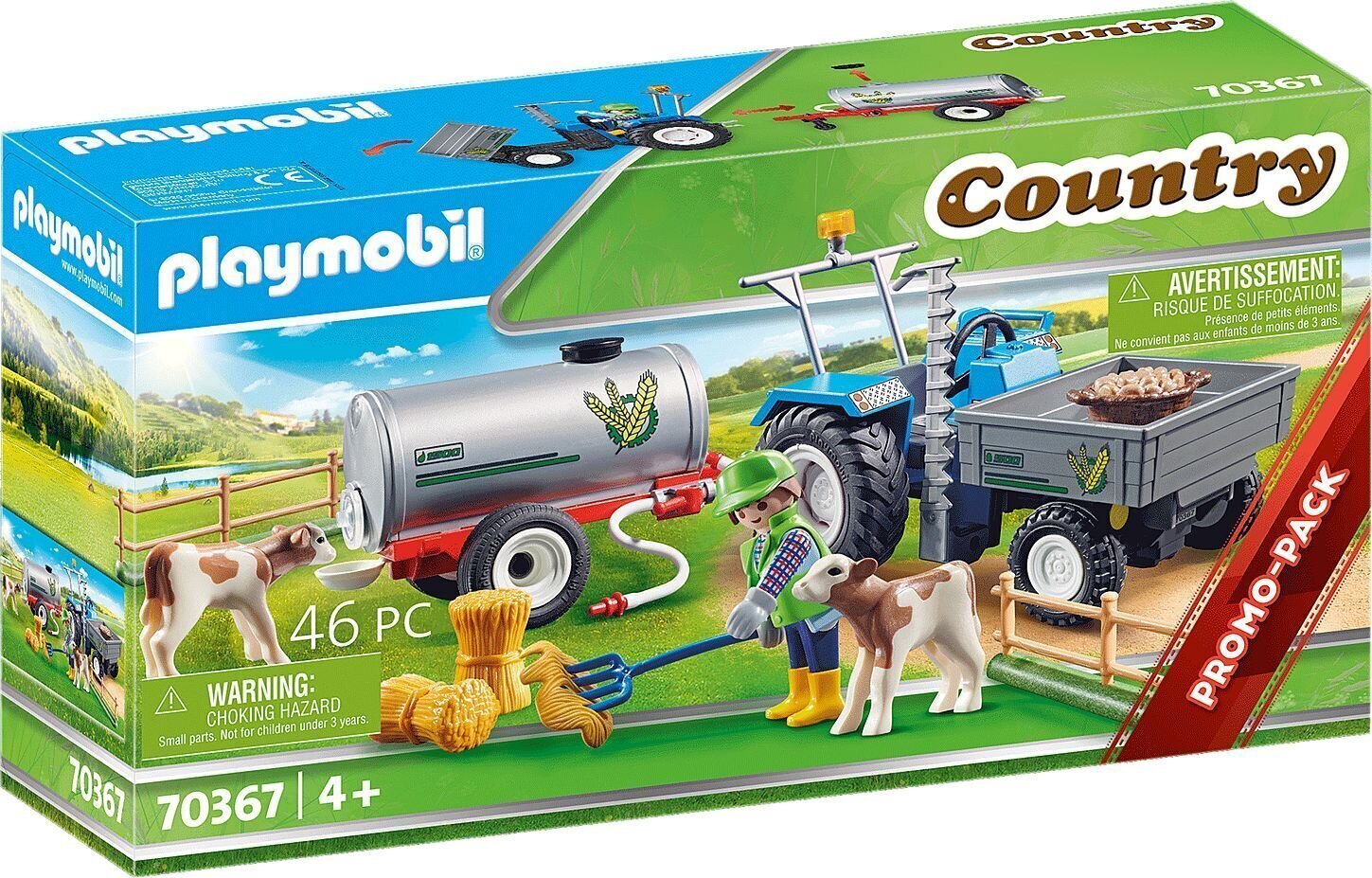 70367 PLAYMOBIL® Country Traktor haagisega hind ja info | Klotsid ja konstruktorid | kaup24.ee