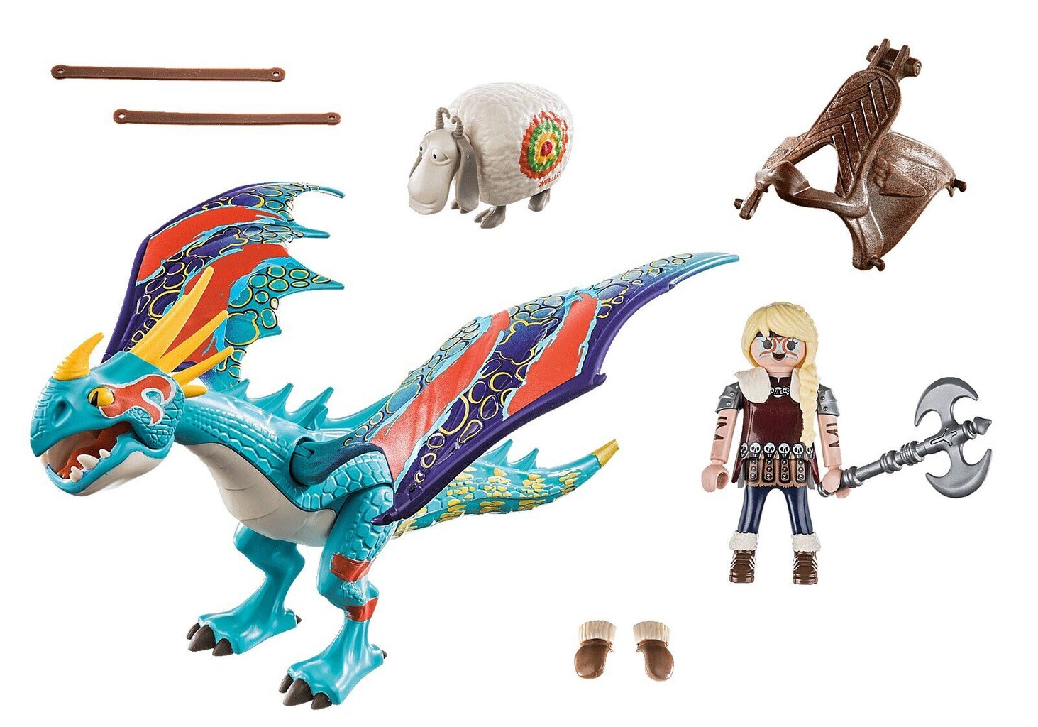 70728 PLAYMOBIL® Dragons Draakoni võistlus: Astrid ja Stormfly цена и информация | Klotsid ja konstruktorid | kaup24.ee