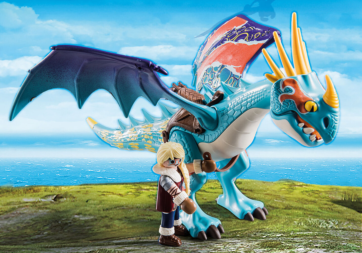 70728 PLAYMOBIL® Dragons Draakoni võistlus: Astrid ja Stormfly цена и информация | Klotsid ja konstruktorid | kaup24.ee