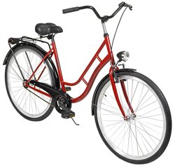 Linnaratas AZIMUT Retro 28" 2021, punane цена и информация | Велосипеды | kaup24.ee