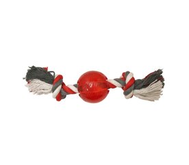 Mänguasi Play Strong kummist pall köiega 5cm 54101 hind ja info | Mänguasjad koertele | kaup24.ee