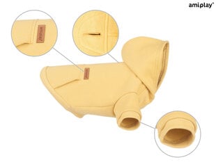 Amiplay джемпер с капюшоном Texas, XL, желтый цена и информация | Одежда для собак | kaup24.ee