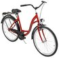 Linnajalgratas AZIMUT Classic 26" 2021, punane hind ja info | Jalgrattad | kaup24.ee