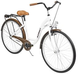 Городской велосипед AZIMUT Classic 28" 2021, белый цена и информация | Велосипеды | kaup24.ee