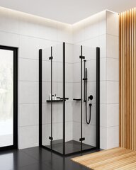 Deante dušikabiin Kerria Plus black mat 80x80,90,100 cm hind ja info | Dušikabiinid | kaup24.ee
