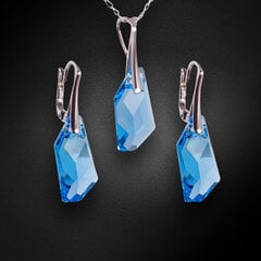 Naiste ehete komplekt „Hyperborea (Aquamarine Blue)“ koos Swarovski kristallidega hind ja info | Ehete komplektid | kaup24.ee