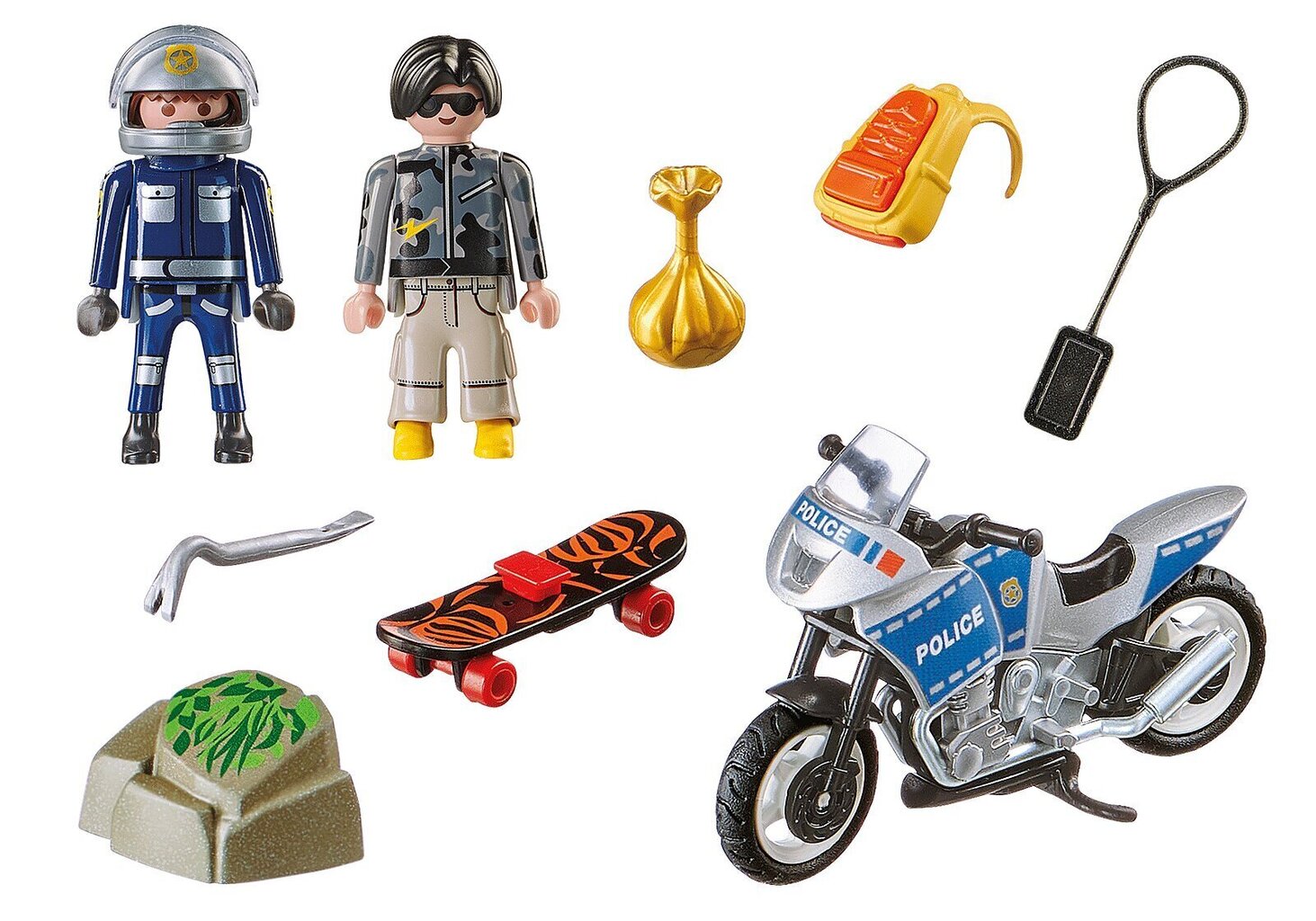 70502 PLAYMOBIL® City Action Politsei missioon mootorrattaga hind ja info | Klotsid ja konstruktorid | kaup24.ee