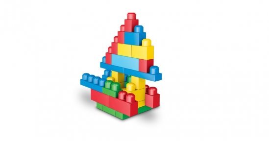 MegaBlocks Big building bag 60 klotsi, sinine hind ja info | Klotsid ja konstruktorid | kaup24.ee