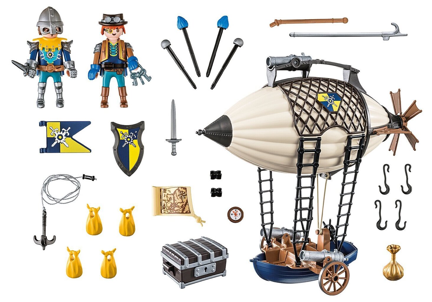 70642 PLAYMOBIL® Novelmore rüütlite õhulaev цена и информация | Klotsid ja konstruktorid | kaup24.ee