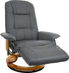 Кресло с функцией отдыха и массажа Funfit, серое цена и информация | Кресла для отдыха | kaup24.ee