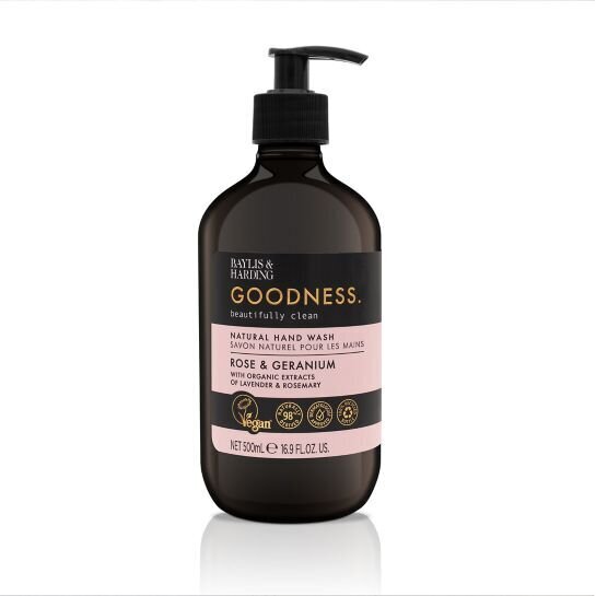 Käteseep Baylis & Harding - Goodness Rose & Geranium, 500 ml цена и информация | Seebid | kaup24.ee