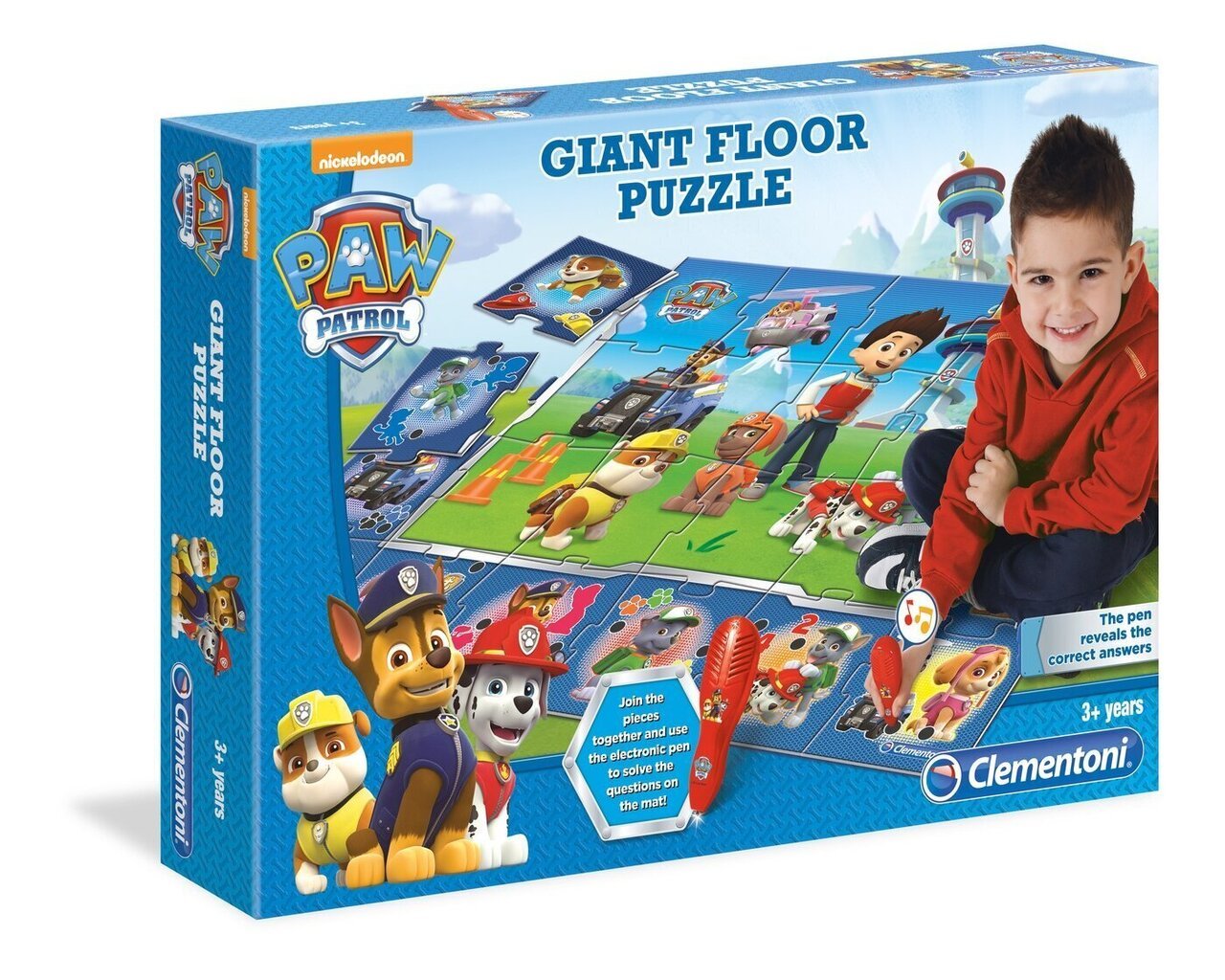 Interaktiivne pusle Clementoni Paw Patrol Giant Floor Puzzle, 24 osa цена и информация | Pusled | kaup24.ee
