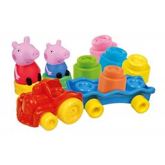 Поезд с блоками Clementoni Clemmy Peppa Pig, 14 шт. цена и информация | Игрушки для малышей | kaup24.ee