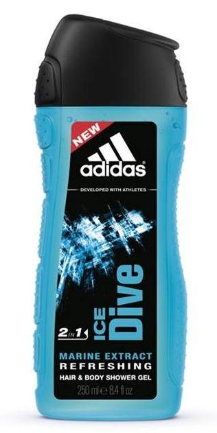 Dušigeel Adidas Ice Dive meestele 250 ml цена и информация | Lõhnastatud kosmeetika meestele | kaup24.ee