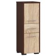Шкафчик для ванной комнаты NORE Fin 2D, коричневый/цвета дуба