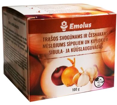 Väetis sibulale ja küüslaugule 100 g hind ja info | Kuivväetised | kaup24.ee