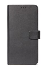 Kaks ühes nahast rahakottümbris Decoded iPhone 11 Pro Max, must hind ja info | Telefoni kaaned, ümbrised | kaup24.ee