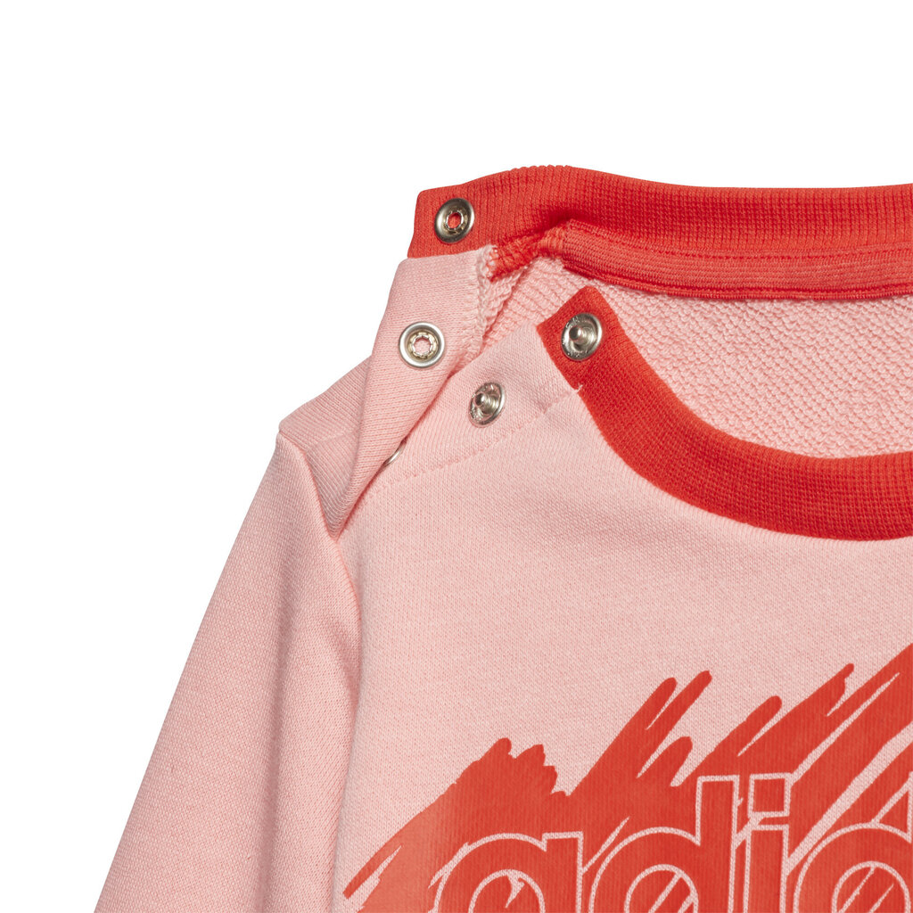 Spordidress Adidas I Lin Jogg FT Red Pink цена и информация | Komplektid tüdrukutele | kaup24.ee