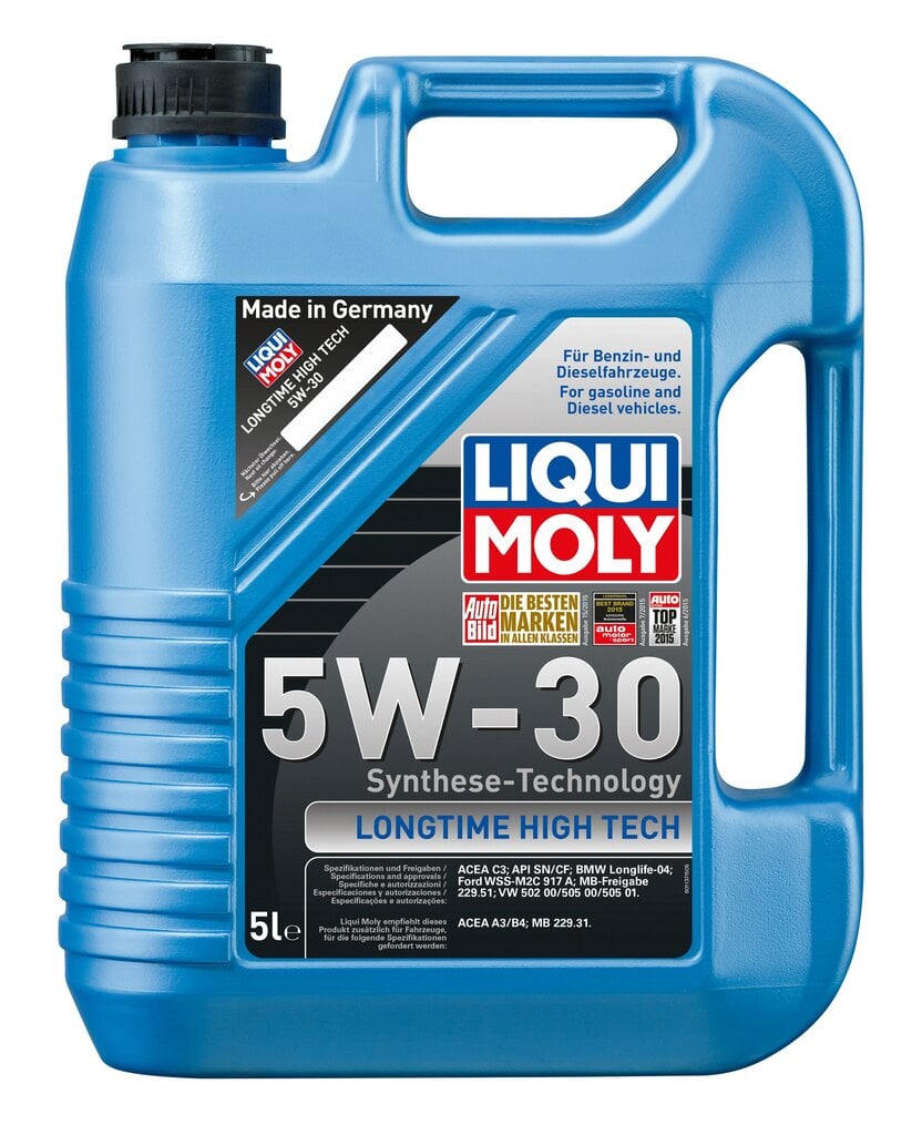 Sünteetiline mootoriõli Liqui-Moly Longtime High Tech 5W-30, 5L hind ja info | Mootoriõlid | kaup24.ee