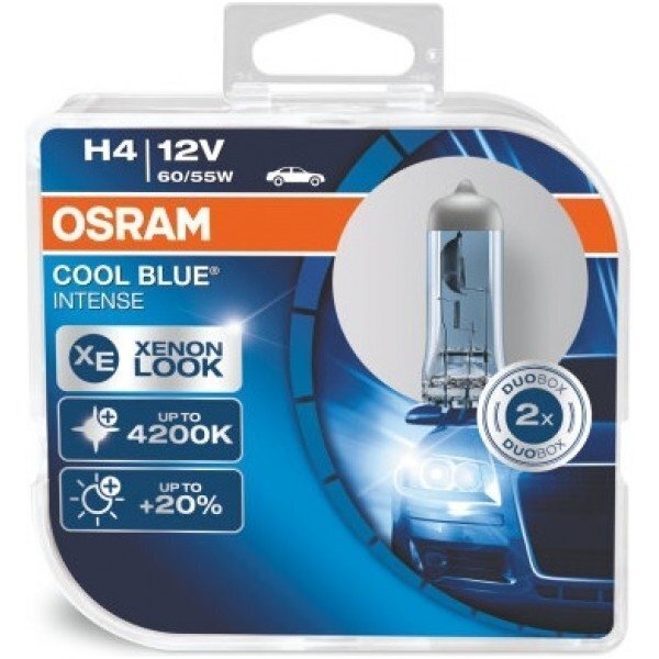 Pirnid Osram H4 12V 60/55W Cool Blue Intense (2 tk) hind ja info | Autopirnid | kaup24.ee