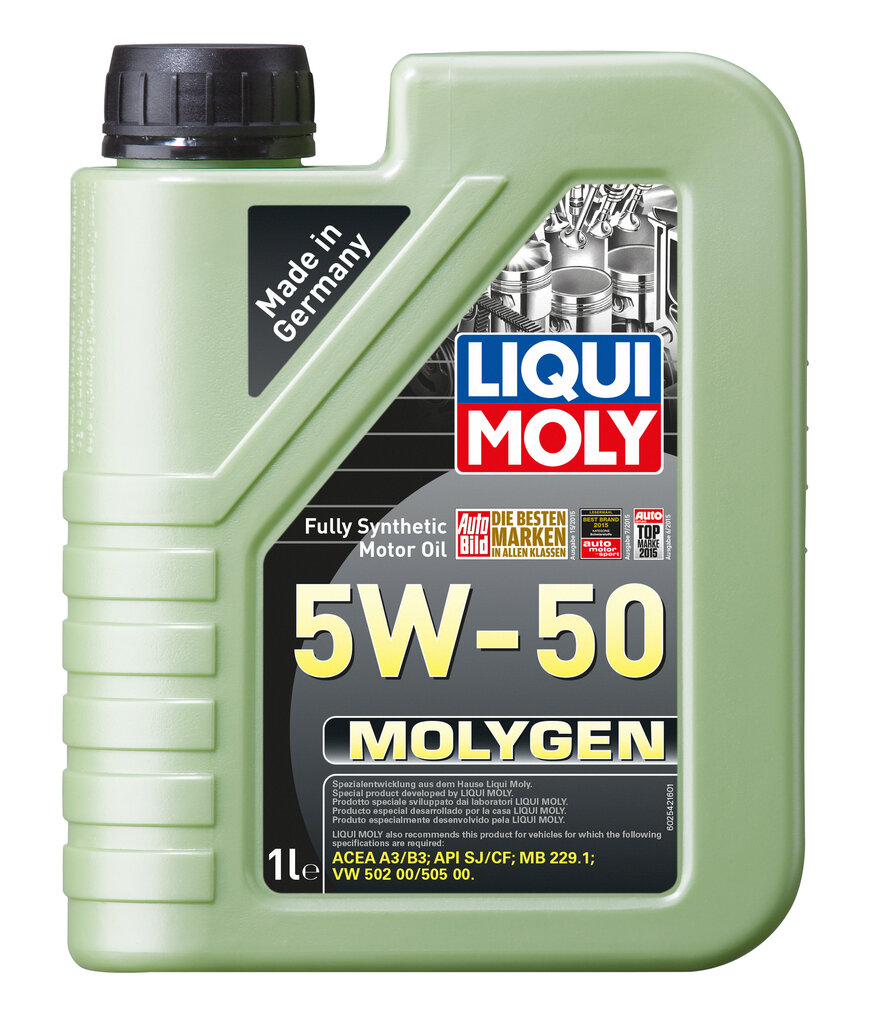 Sünteetiline mootoriõli Liqui-Moly Molygen 5W-50, 1L hind ja info | Mootoriõlid | kaup24.ee