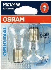 Автомобильная лампа OS7225-02B Osram OS7225-02B P21/4W 21/4W 12V (2 Предметы) цена и информация | Автомобильные лампочки | kaup24.ee