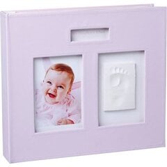 Fotoalbum beebi jala või käe jäljendiga Baby Memory Print, roosa hind ja info | Imikute käe- ja jalajäljendid | kaup24.ee