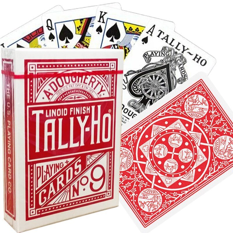 Mängukaardid Tally-Ho Circle/Fan Back Blue/Red hind ja info | Hasartmängud, pokker | kaup24.ee