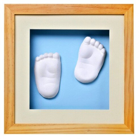 Raam 3D jäljendiga beebi käest või jalast Baby Memory Print, pruun hind ja info | Imikute käe- ja jalajäljendid | kaup24.ee