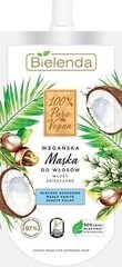 Toitev mask kahjustatud juustele Bielenda 100% Pure Vegan, 125 ml hind ja info | Maskid, õlid, seerumid | kaup24.ee