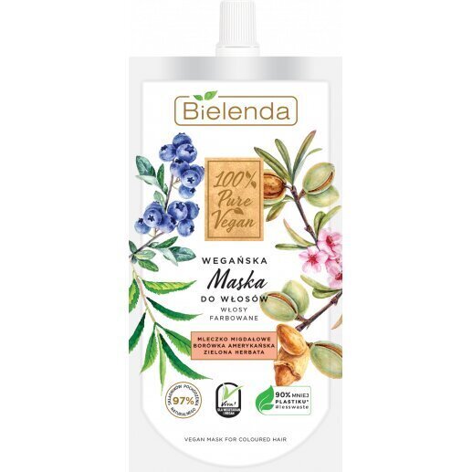 Mask värvitud ja kuivadele juustele Bielenda 100% Pure Vegan, 125 ml hind ja info | Maskid, õlid, seerumid | kaup24.ee