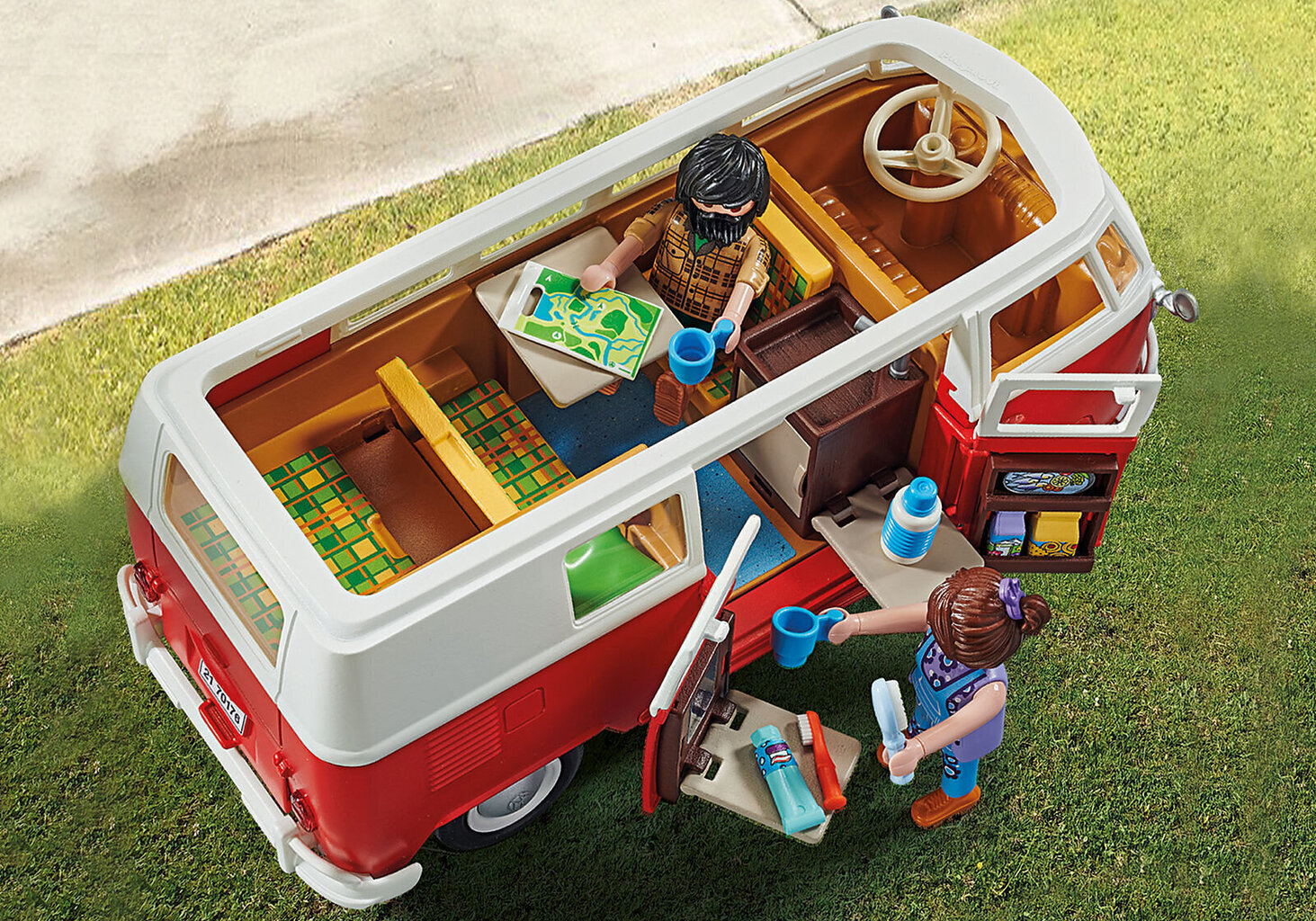 70176 PLAYMOBIL® VW Volkswagen T1 matkaauto hind ja info | Klotsid ja konstruktorid | kaup24.ee