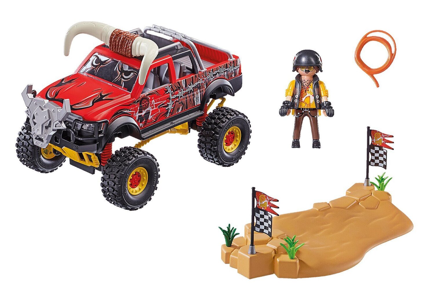 70549 PLAYMOBIL® Stuntshow Kaskaad mudelauto Bull Monster hind ja info | Klotsid ja konstruktorid | kaup24.ee