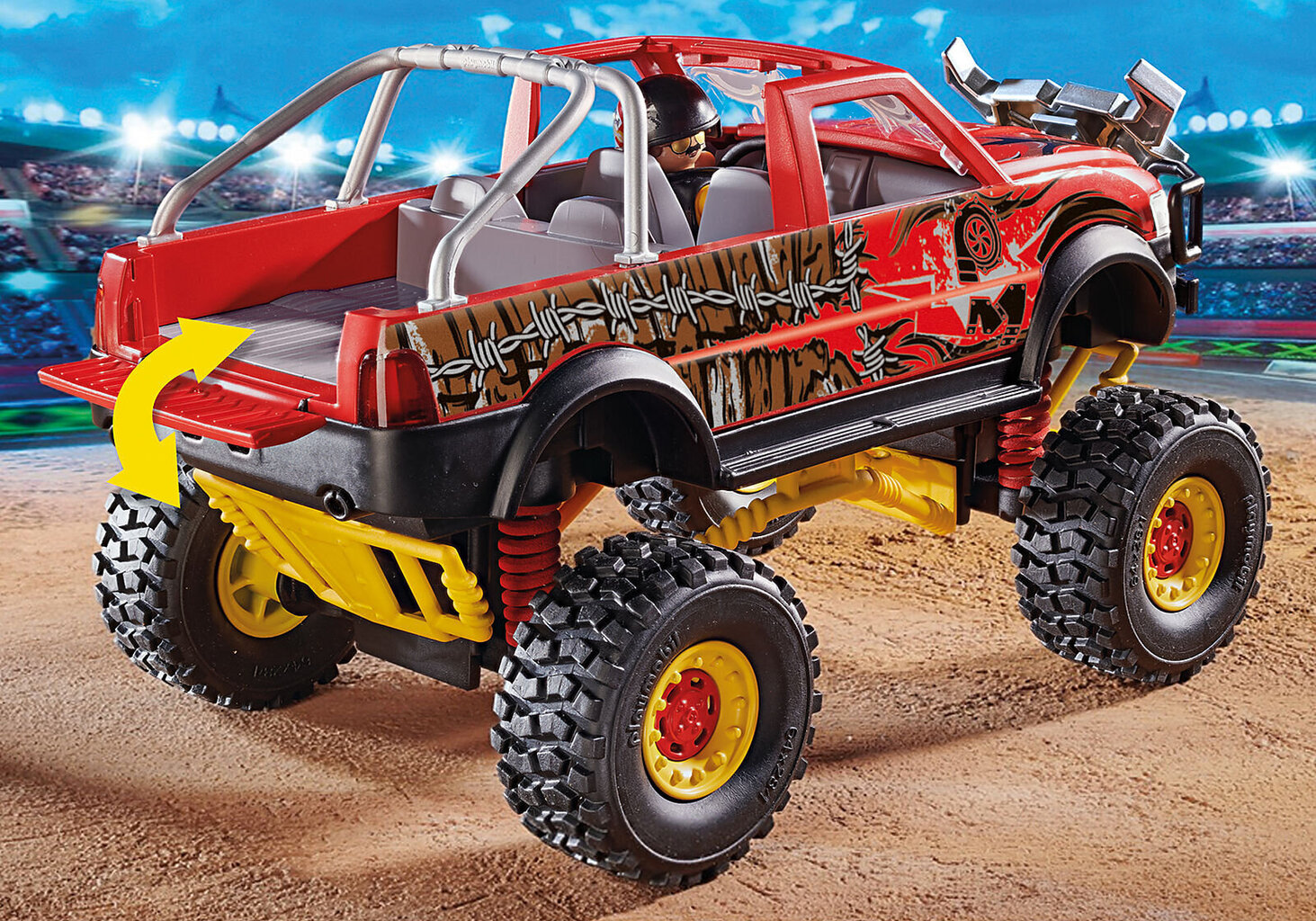 70549 PLAYMOBIL® Stuntshow Kaskaad mudelauto Bull Monster hind ja info | Klotsid ja konstruktorid | kaup24.ee