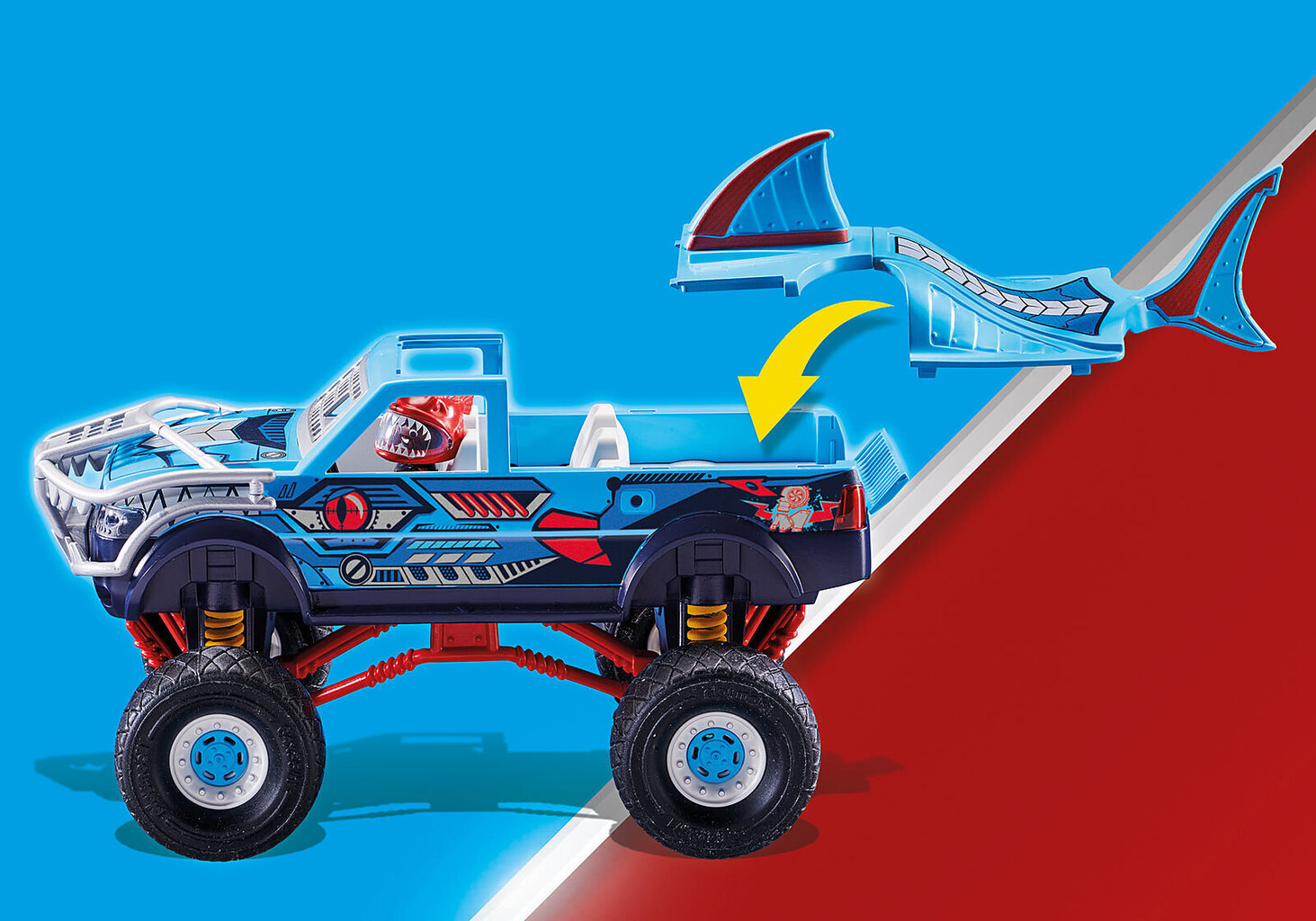 70550 PLAYMOBIL® Stuntshow Kaskaad Shark Monster цена и информация | Klotsid ja konstruktorid | kaup24.ee