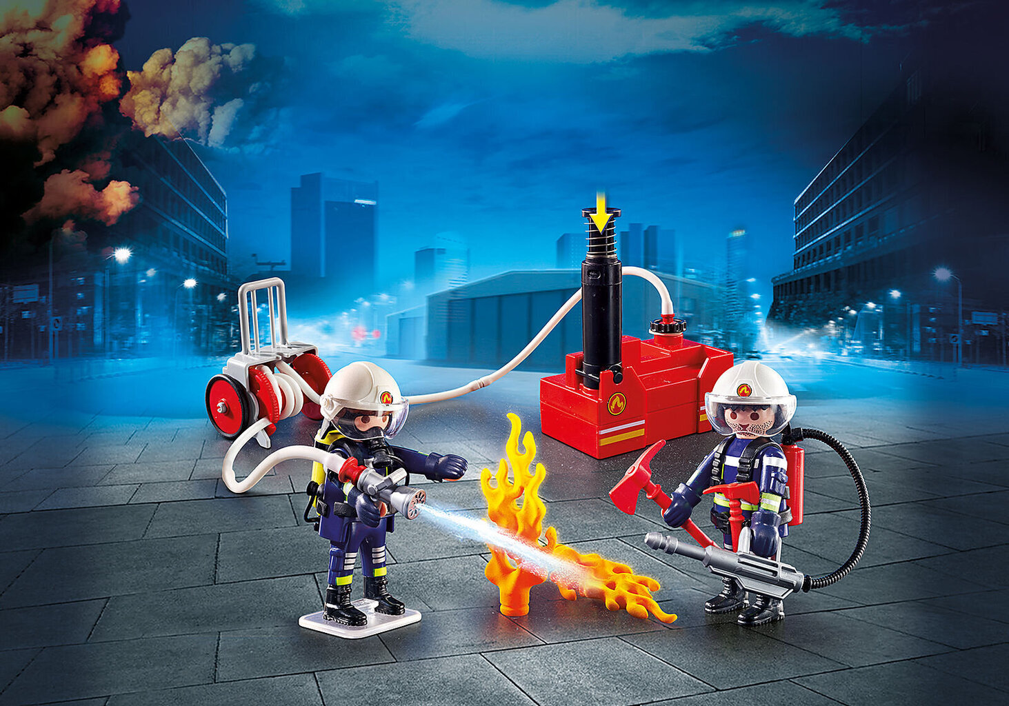 70557 PLAYMOBIL® City Action, Tuletõrjeauto põleva džiibiga цена и информация | Klotsid ja konstruktorid | kaup24.ee