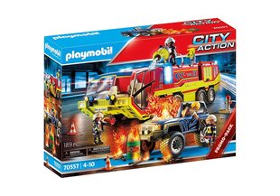 70557 PLAYMOBIL® City Action, Tuletõrjeauto põleva džiibiga цена и информация | Конструкторы и кубики | kaup24.ee