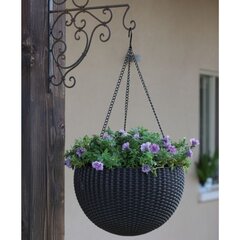 Riputatavad lillepotid Keter Sphere, 8.6 L, moka hind ja info | Dekoratiivsed lillepotid | kaup24.ee