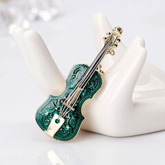 Брошь Green guitar цена и информация | Броши | kaup24.ee