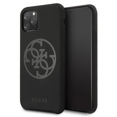 Telefoni korpus Guess GUHCN58LS4GBK 4G Tone On Tone hard back cover case for Apple iPhone 11 Pro Black hind ja info | Telefoni kaaned, ümbrised | kaup24.ee