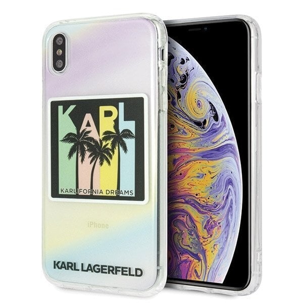 Telefoniümbris Karl Lagerfeld KLHCI65IRKD iPhone Xs Max hardcase Kalifornia Dreams цена и информация | Telefoni kaaned, ümbrised | kaup24.ee