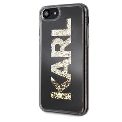 Telefoniümbris Karl Lagerfeld KLHCI8KAGBK iPhone 7 / 8 / SE2 / SE3 black Karl logo Glitter hind ja info | Telefoni kaaned, ümbrised | kaup24.ee